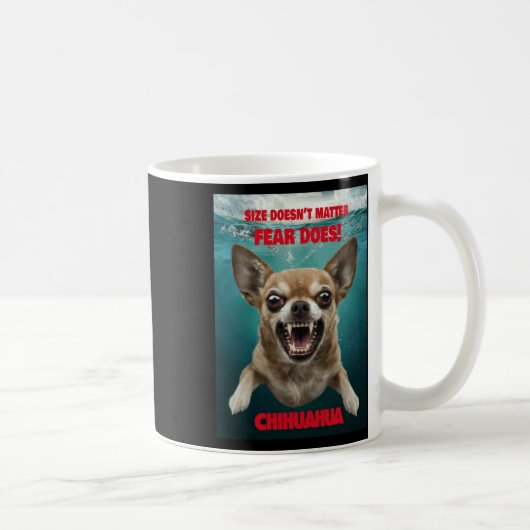 Mug Taille ne ...la peur le fait! Autocollant (Droite)
