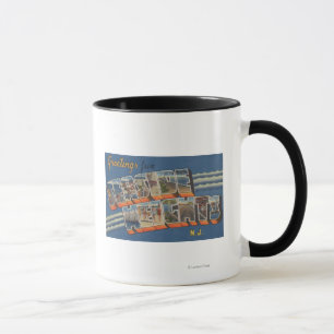 Mug Tailles de bord de la mer, New Jersey - grande
