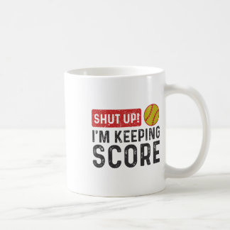 Mug Tais-toi, je garde le score Drôle de Softll _2