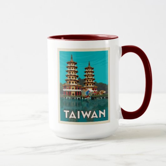 Mug Taïwan | Pagode Du Dragon Et Du Tigre (Droite)