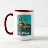 Mug Taïwan | Pagode Du Dragon Et Du Tigre (Gauche)