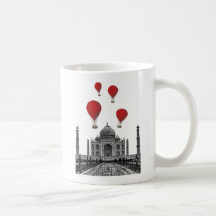 Mug Taj Mahal et Red Hot Air Balloons