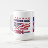 Mug Take America Back Trump 2024 (Devant gauche)