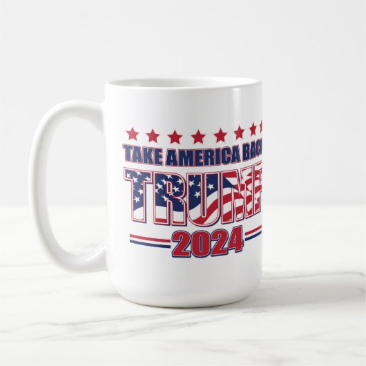 Mug Take America Back Trump 2024 (Gauche)