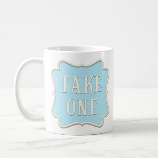 Mug "Take One" Fairytale Tea Party Pastel Blue (Gauche)