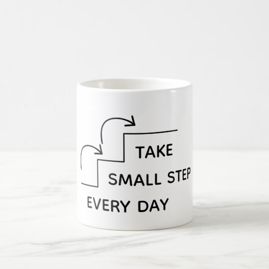 Mug Take Small Steps Every Day – Minimalist Motivation (Centre)