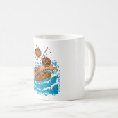 Mug Takoyaki dans la vague (Devant droit)