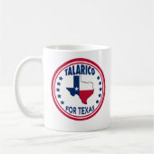 Mug Talarico pour l'élection Texas Red White Blue (Gauche)