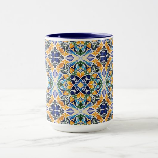 Mug Talavera azulejo bleu bridesservatrices cadeaux mo (Centre)