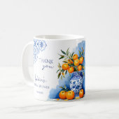 Mug Talavera bleu agrumes douche nuptiale favorise les (Devant gauche)