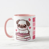 Mug Tales Et Tails Font Ma Journée - Chien Et Livres (Gauche)
