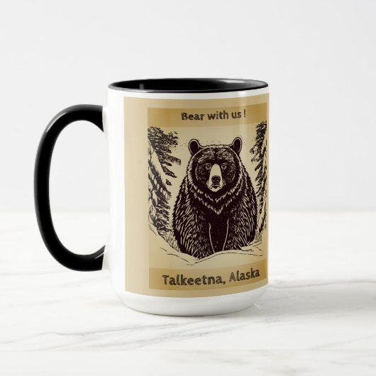 Mug Talkeetna Alaska "Ours avec nous" Musique (Gauche)