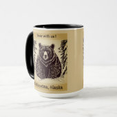 Mug Talkeetna Alaska "Ours avec nous" Musique (Devant gauche)