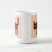 Mug Tall Blanc Tricot Chat Noir (Centre)
