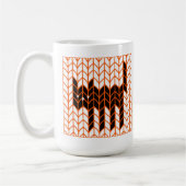 Mug Tall Blanc Tricot Chat Noir (Gauche)