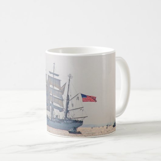 Mug Tall Ship, Clipper Ship, Voilier, US Coast Guard (Devant droit)