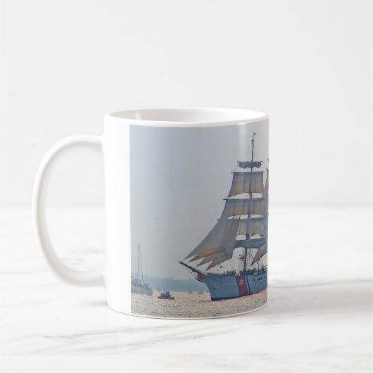 Mug Tall Ship, Clipper Ship, Voilier, US Coast Guard (Gauche)