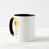 Mug Tall Sunflower Art botanique (Devant gauche)