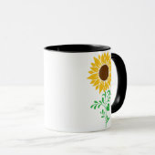 Mug Tall Sunflower Art botanique (Devant droit)