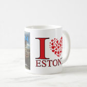 Mug Tallinn, Estonie, I Love (Devant droit)