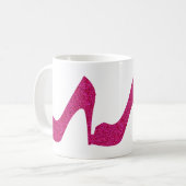 Mug Talons hauts scintillants roses (Devant gauche)