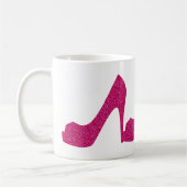 Mug Talons hauts scintillants roses (Gauche)