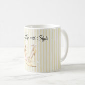 Mug Talons Jaunes Chic à Rayures (Devant droit)