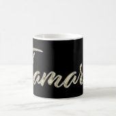 Mug Tamara white gold Handwriting (Centre)