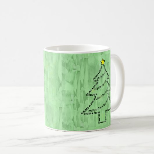 Mug Tambour Arbre de Noël (Devant droit)