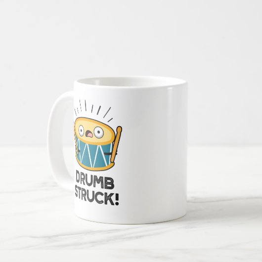 Mug Tambour Frappé Funny Drummer Drum Pun (Devant gauche)