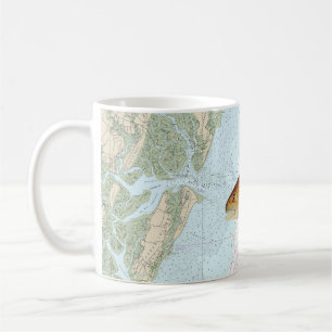 Mug Tambour rouge sur l'île Tybee à Doboy
