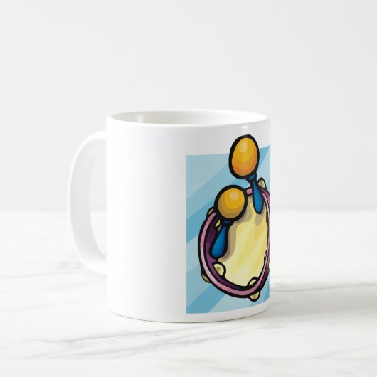 Mug Tambourin et maracas (Devant gauche)