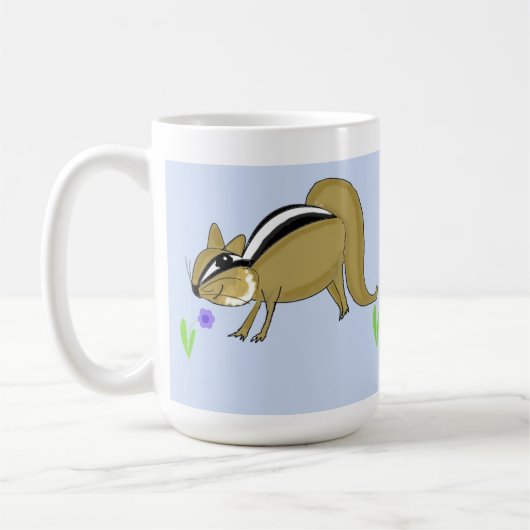 Mug Tamias avec des fleurs (Gauche)