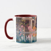 Mug Tamil Woman Miami Resort Pool Peinture (Gauche)