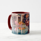 Mug Tamil Woman Miami Resort Pool Peinture (Devant gauche)