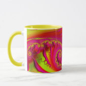 Mug TAMMY ~ HOT CRAZY 3D Fractal ~ Rose Rouge Jaune (Gauche)