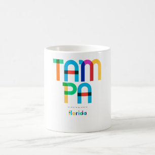 Mug Tampa Florida Mid Century, Pop Art,