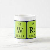 Mug Tampon de nom de table périodique Lawren (Centre)