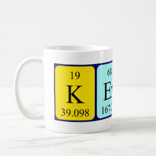 Mug Tampon du nom de table périodique Kerith