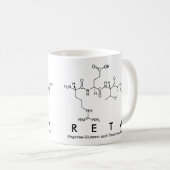 Mug Tampon du nom du peptide Reta (Devant droit)