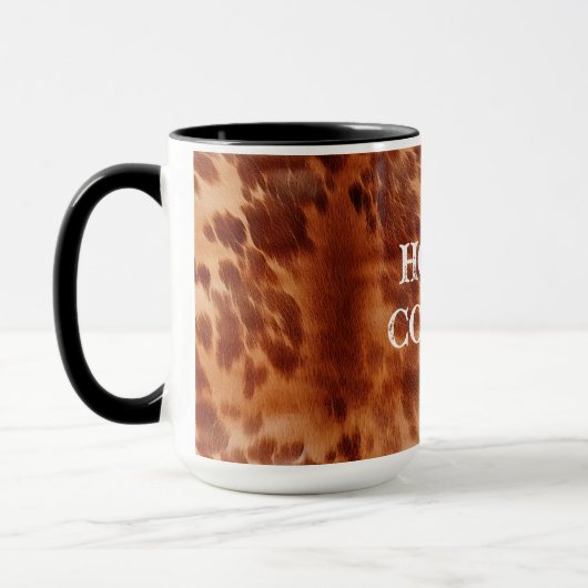Mug Tan Brown Cowhide (Gauche)