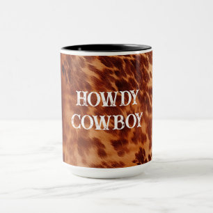 Mug Tan Brown Cowhide