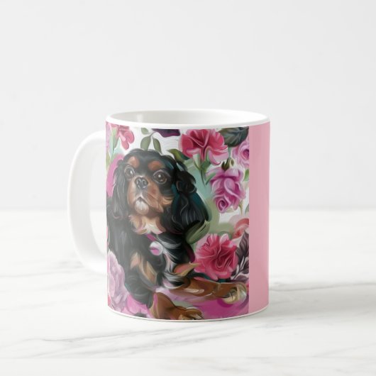 Mug Tan Cavalier noir (Devant gauche)