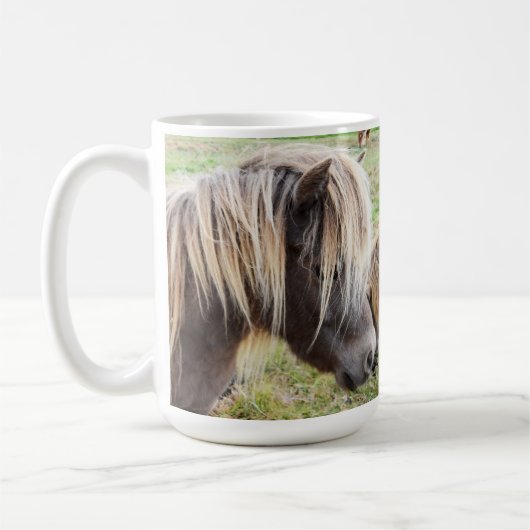 Mug Tan Coloré Shetland Pony, (Gauche)