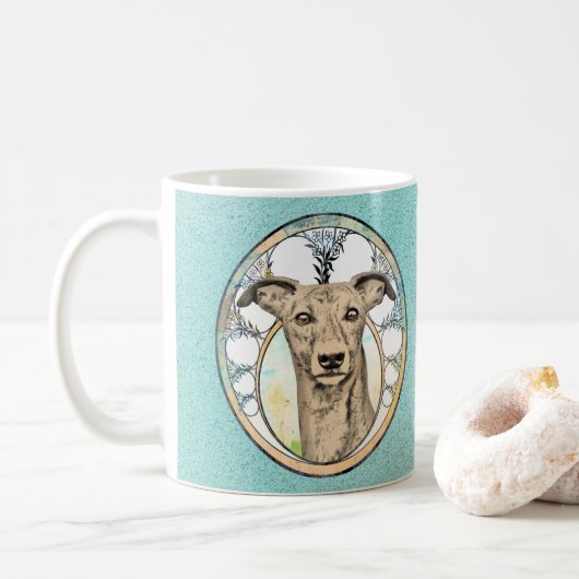 Mug Tan Greyhound (Avec donut)