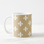 Mug Tan Neutral Fleur de Lys (Gauche)