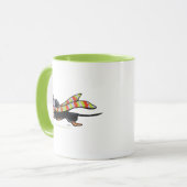 Mug Tan noir Dachshund hiver de course froide (Devant gauche)