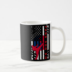 Mug Tang Soo Do Martial Arts Karate Drapeau Américain