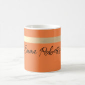 Mug Tangerine doré feuille rustique faux (Centre)