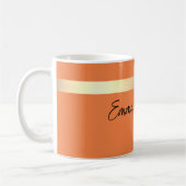 Mug Tangerine doré feuille rustique faux (Gauche)